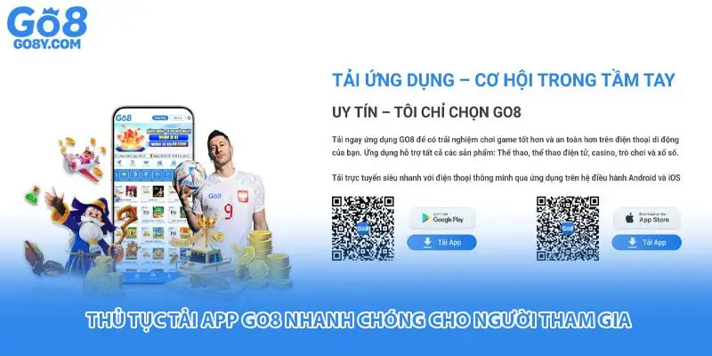 Thủ tục tải app Go8 nhanh chóng cho người tham gia